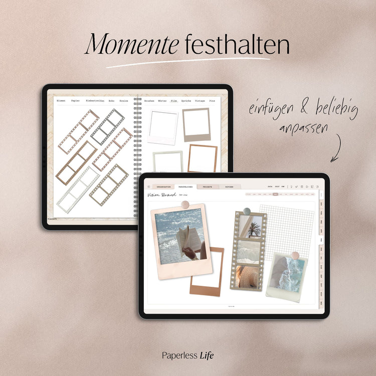 250+ Digital Stickers | Mood Board for Goodnotes and much more