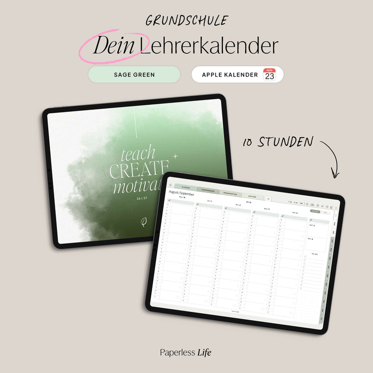 Digital Teacher Calendar Primary School 25/26 "The Gamechanger"