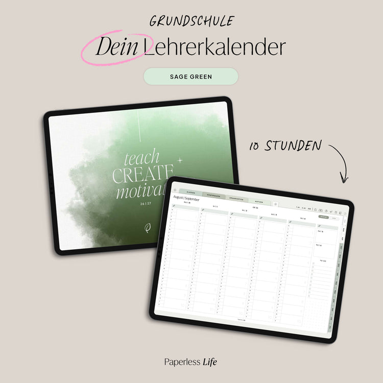 Digital Teacher Calendar Primary School 25/26 "The Gamechanger"
