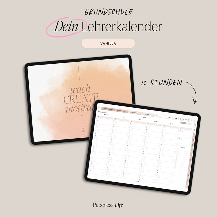Digital Teacher Calendar Primary School 25/26 "The Gamechanger"