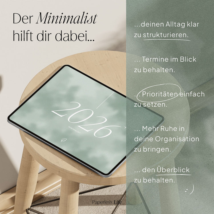 Digitales Starter-Bundle 2026 | Minimalist