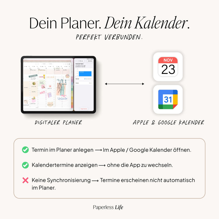 Digital monthly planner 2025