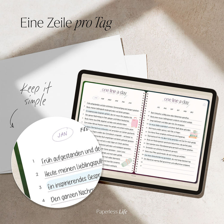 One Line a Day | 1‑Jahres‑Tagebuch