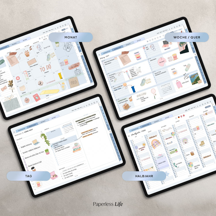 18-Month Digital Planner July 2025 - December 2026 | The Game Changer