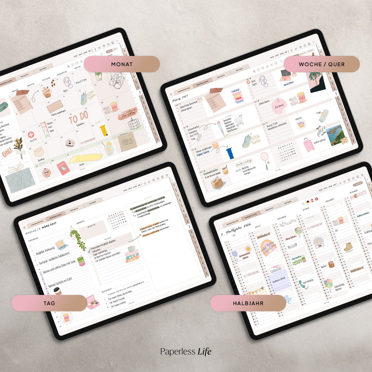 18-Month Digital Planner July 2025 - December 2026 | The Game Changer