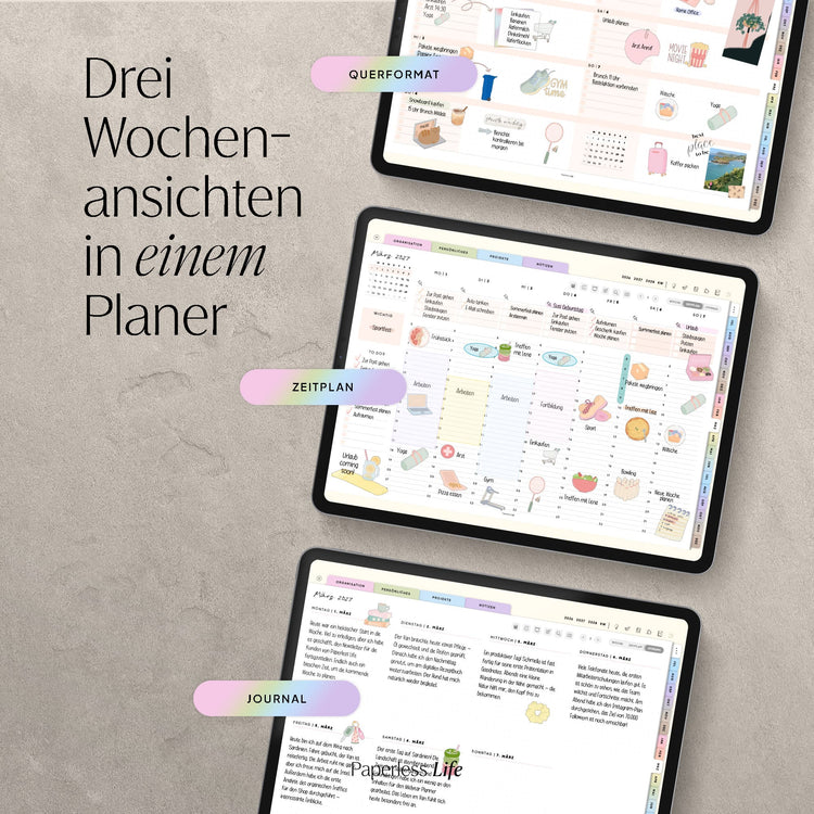 18-Month Digital Planner July 2025 - December 2026 | The Game Changer