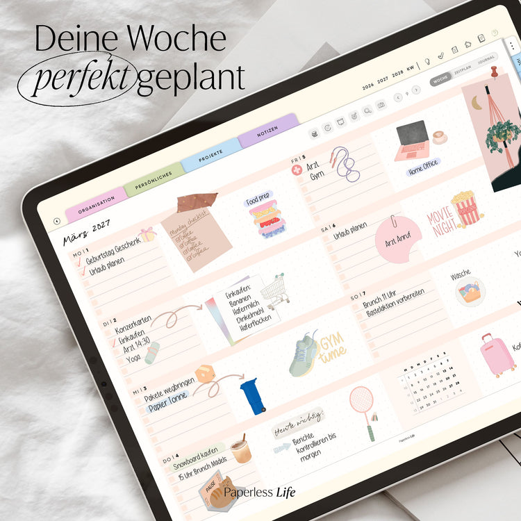18-Month Digital Planner July 2025 - December 2026 | The Game Changer