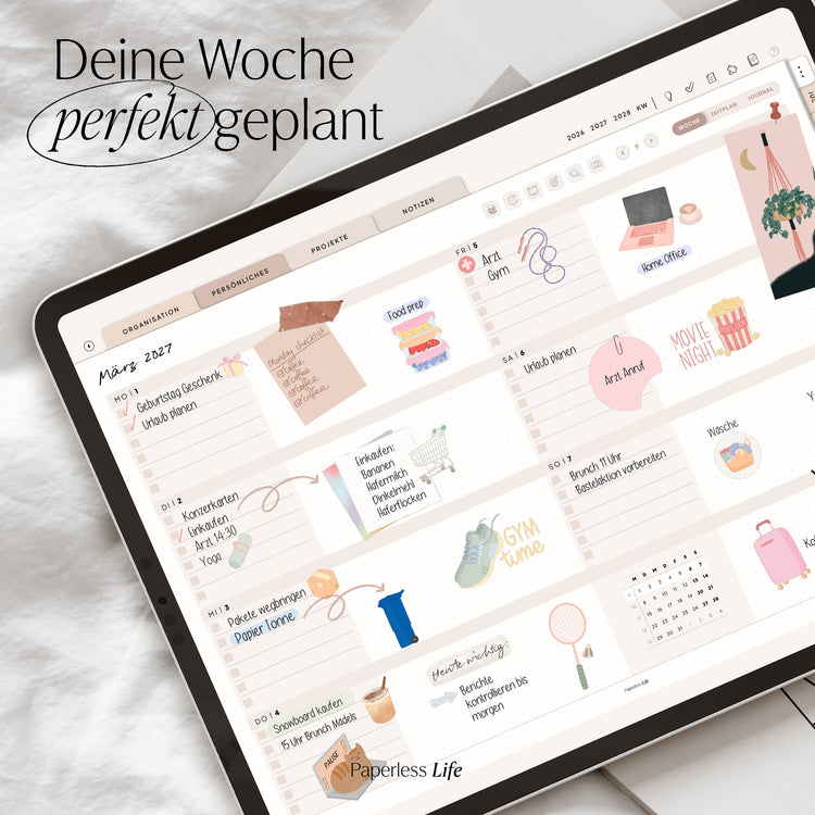 18-Month Digital Planner July 2025 - December 2026 | The Game Changer