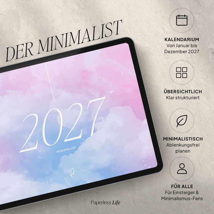 Digitaler Planer 2027 | Der Minimalist
