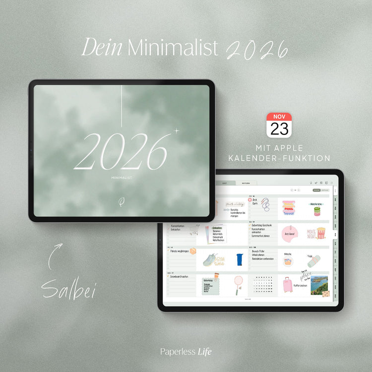 Digitaler Planer 2026 | Der Minimalist