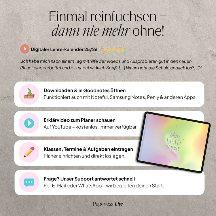 Digitaler Planer für die Schulleitung 26/27