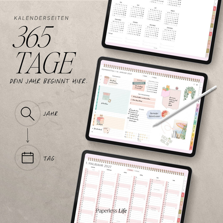 Digitaler Tagesplaner 2027 | Paperless Basics