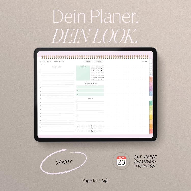 Digitaler Tagesplaner 2027 | Paperless Basics