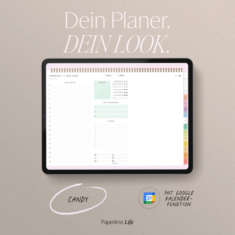 Digitaler Tagesplaner 2027 | Paperless Basics