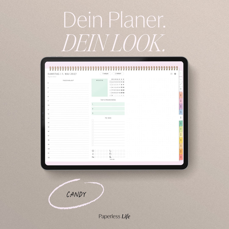 Digitaler Tagesplaner 2027 | Paperless Basics