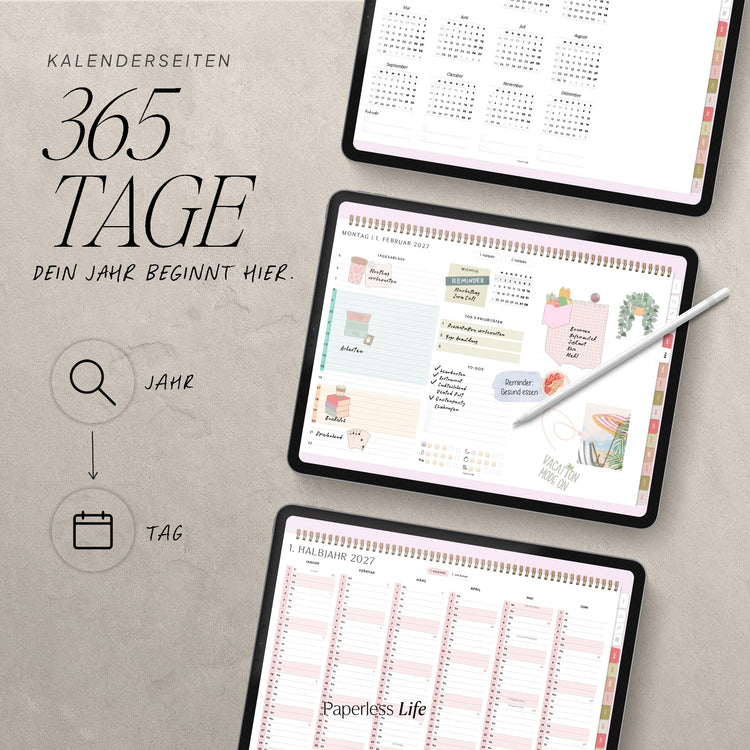 Digitaler Tagesplaner 2027 | Paperless Basics