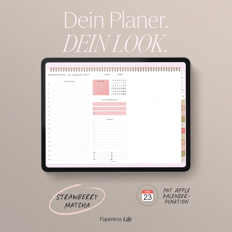 Digitaler Tagesplaner 2027 | Paperless Basics