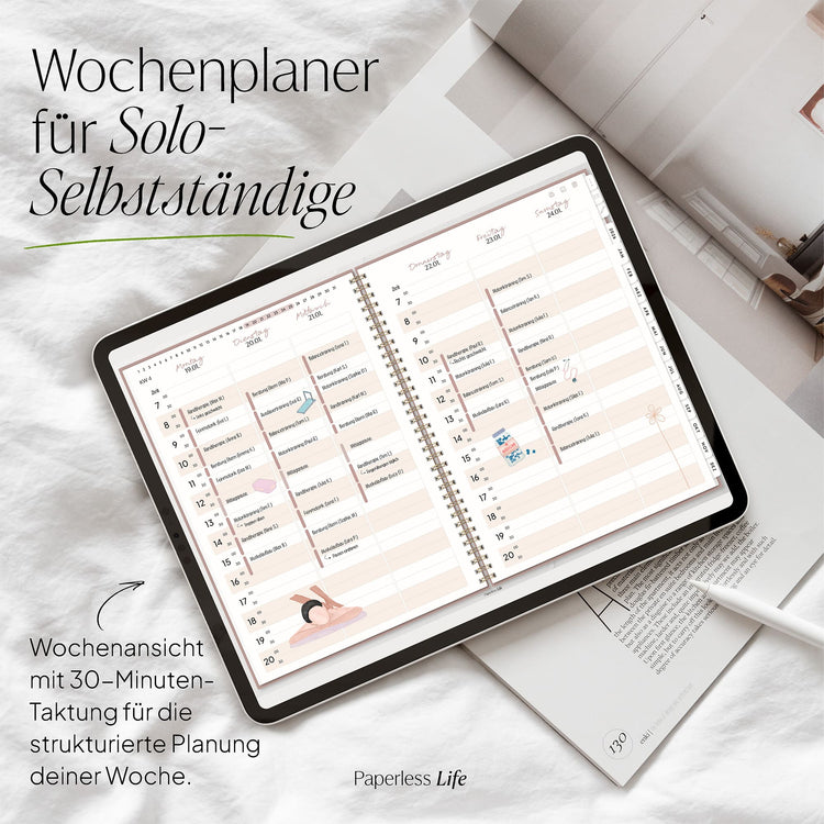 Digitaler Terminplaner 2026 | Für Solo-Selbstständige und kleine Teams