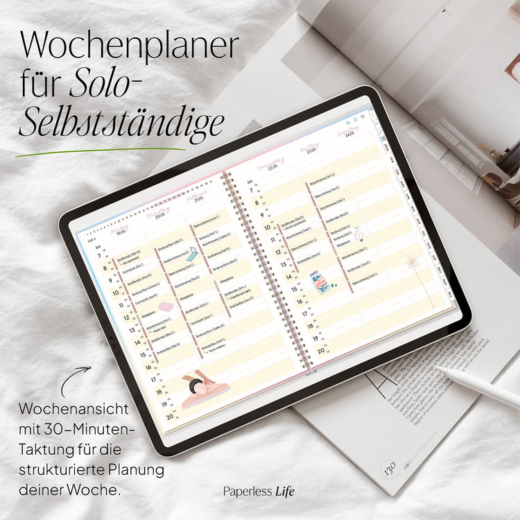 Digitaler Terminplaner 2026 | Für Solo-Selbstständige und kleine Teams