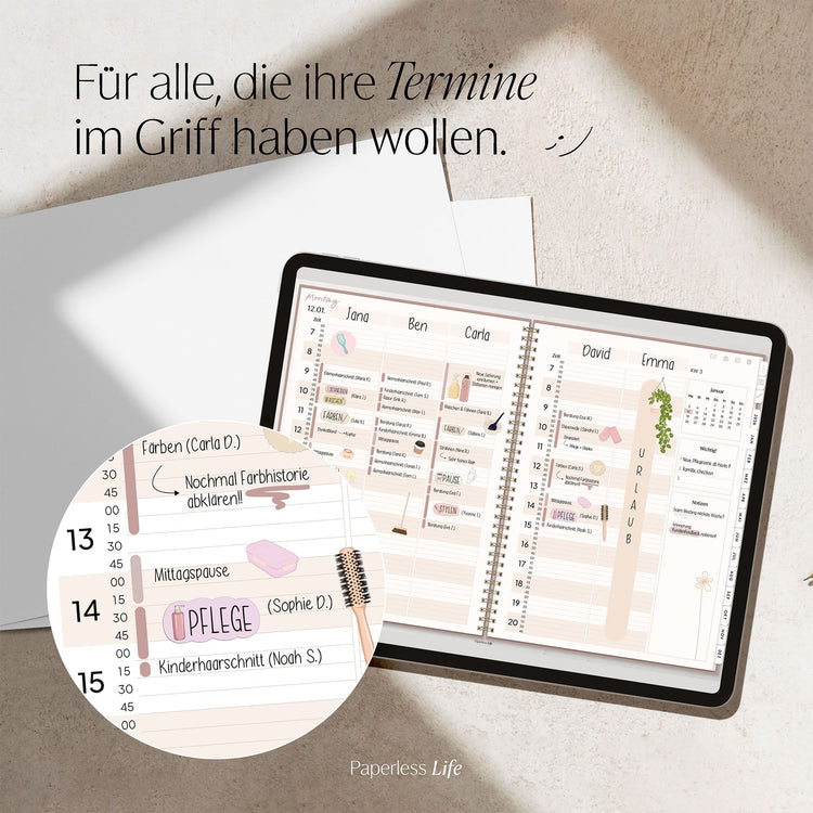 Digitaler Terminplaner 2026 | Für Solo-Selbstständige und kleine Teams