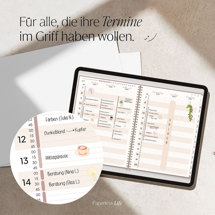 Digitaler Terminplaner 2026 | Für Solo-Selbstständige und kleine Teams