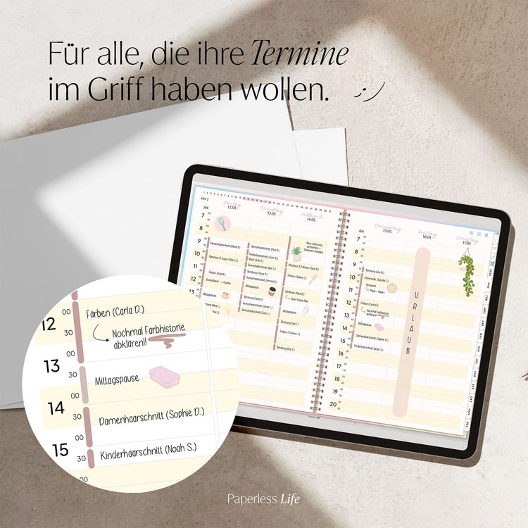 Digitaler Terminplaner 2026 | Für Solo-Selbstständige und kleine Teams