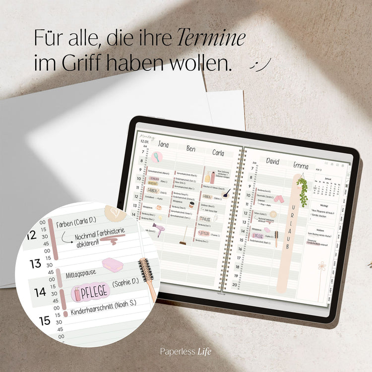 Digitaler Terminplaner 2026 | Für Solo-Selbstständige und kleine Teams