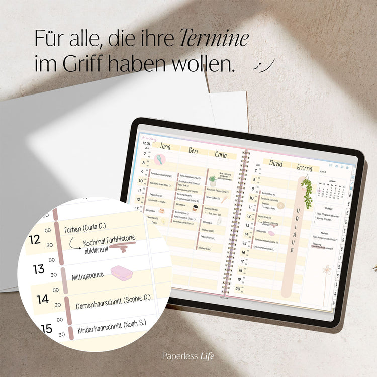 Digitaler Terminplaner 2026 | Für Solo-Selbstständige und kleine Teams