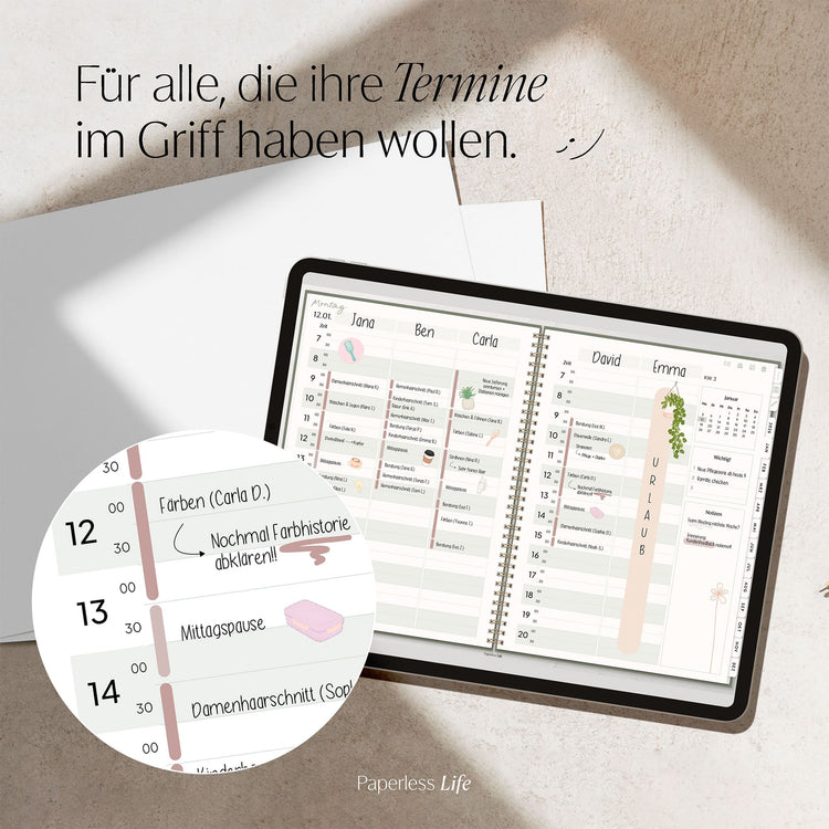 Digitaler Terminplaner 2026 | Für Solo-Selbstständige und kleine Teams