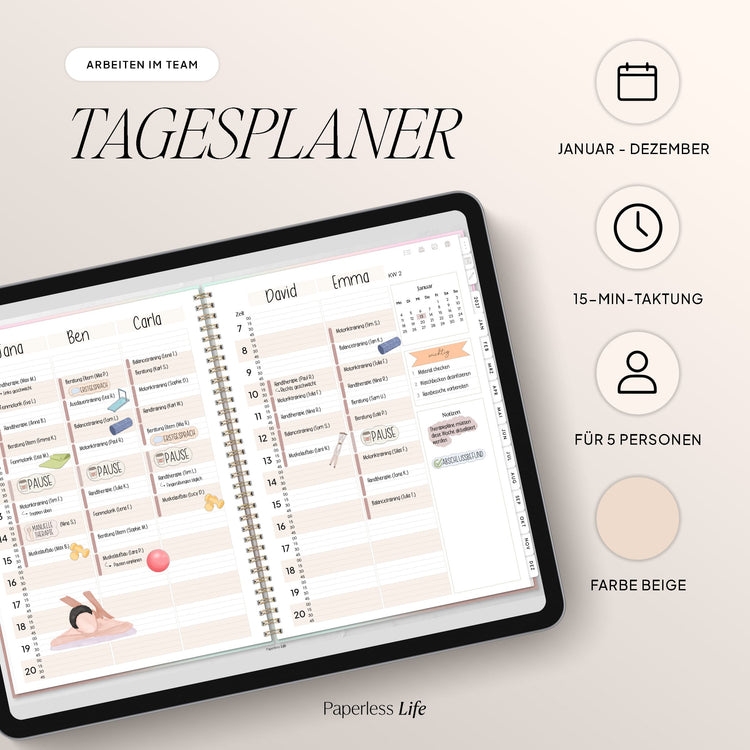 Digitaler Terminplaner 2027 | Für Solo-Selbstständige und kleine Teams