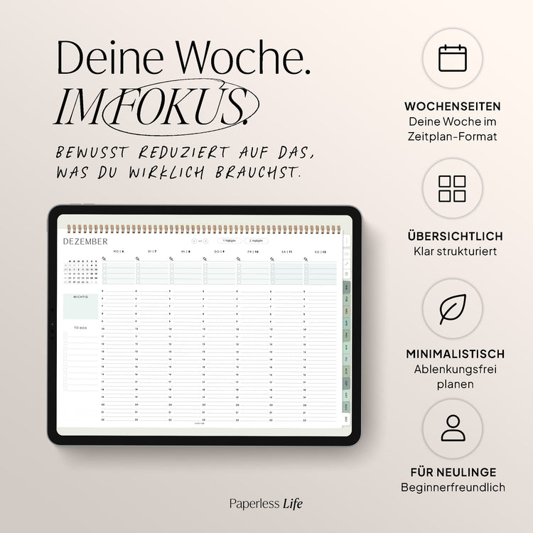 Digital Weekly Planner 2025