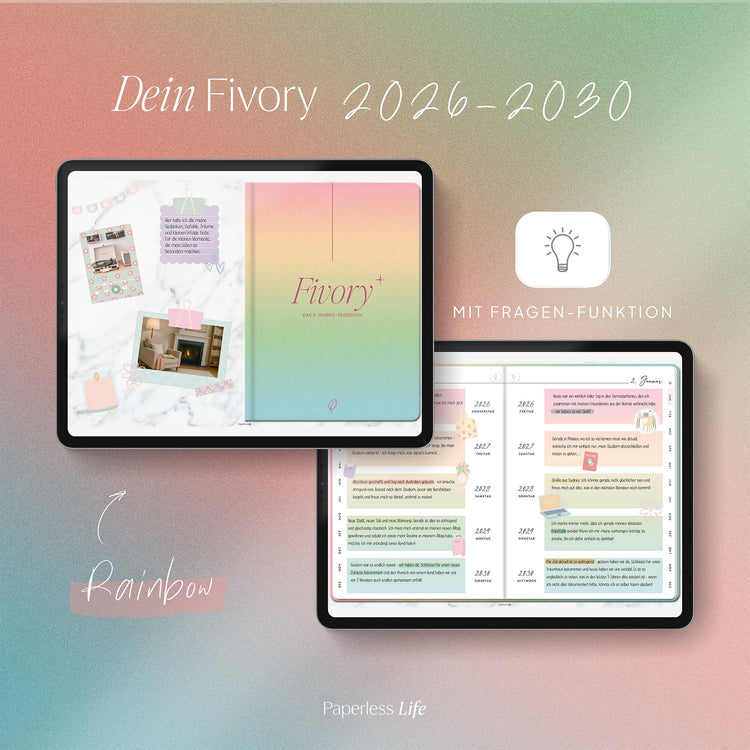 Fivory – Das 5-Jahres-Tagebuch | 2026-2030