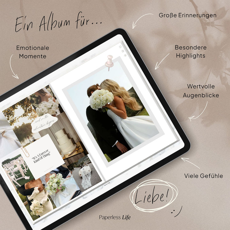 Digitales Fotoalbum | Hochzeit – Selbst gestalten