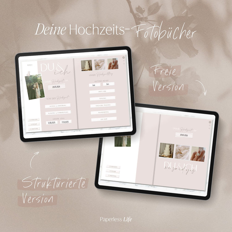 Digitales Fotoalbum | Hochzeit – Selbst gestalten