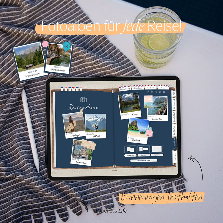Das Weltreisetagebuch | Für 6 Monate oder 365 Tage