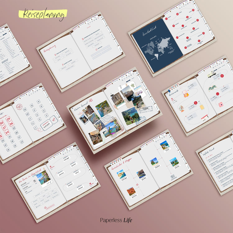 Das Weltreisetagebuch | Für 6 Monate oder 365 Tage