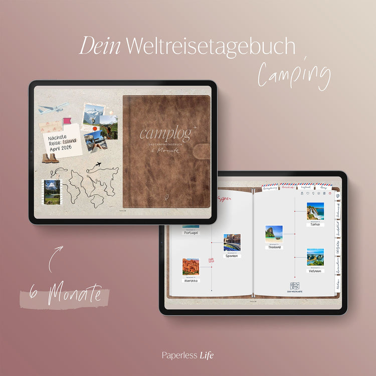 Das Weltreisetagebuch | Für 6 Monate oder 365 Tage