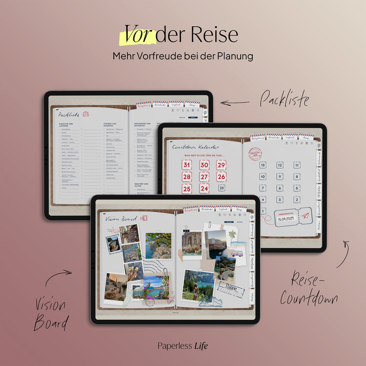 Das Weltreisetagebuch | Für 6 Monate oder 365 Tage