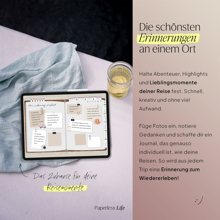 Das Weltreisetagebuch | Für 6 Monate oder 365 Tage