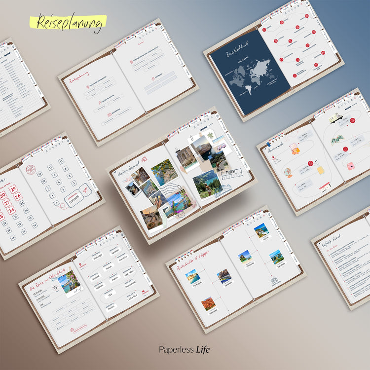 Das Weltreisetagebuch | Für 6 Monate oder 365 Tage
