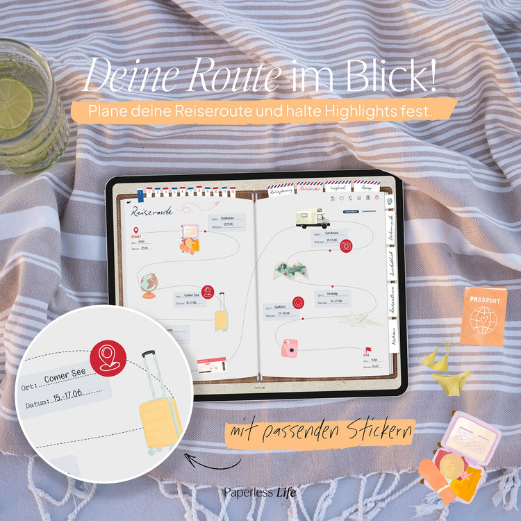 Das Weltreisetagebuch | Für 6 Monate oder 365 Tage