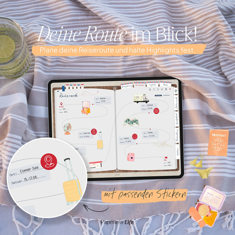 Das Weltreisetagebuch | Für 6 Monate oder 365 Tage