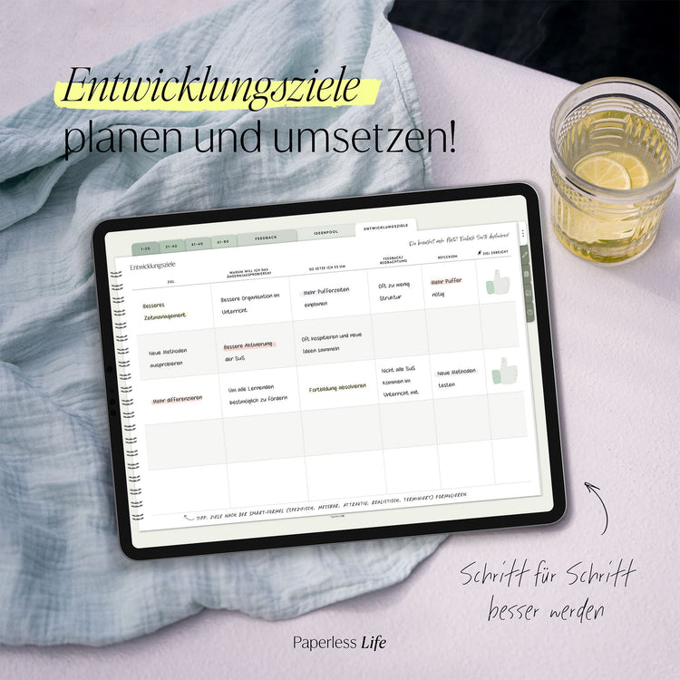 Digitales Notizbuch für den begleitenden Unterricht