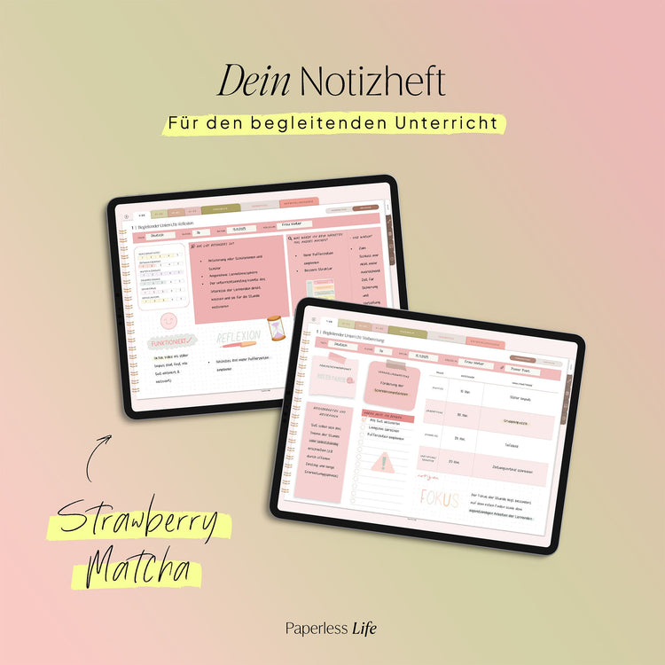 Digitales Notizbuch für den begleitenden Unterricht