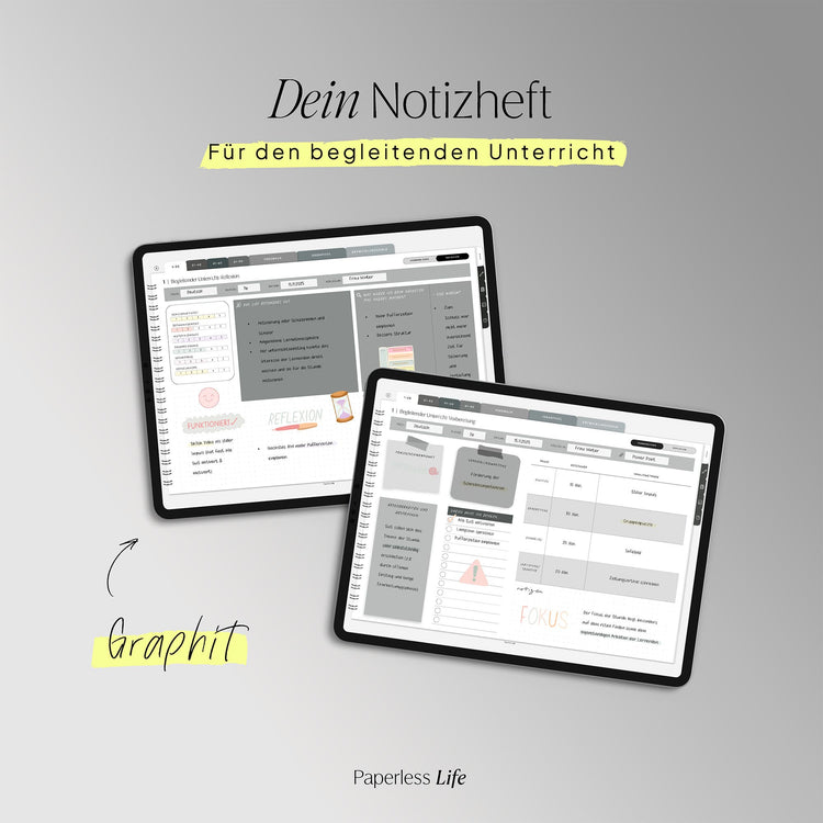 Digitales Notizbuch für den begleitenden Unterricht