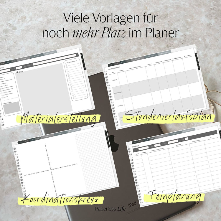 Digitales Notizbuch für den begleitenden Unterricht