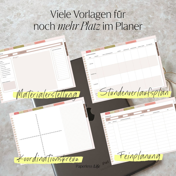 Digitales Notizbuch für den begleitenden Unterricht