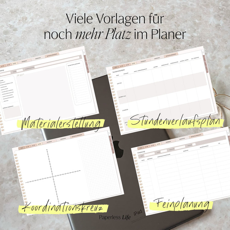 Digitales Notizbuch für den begleitenden Unterricht