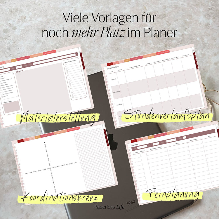 Digitales Notizbuch für den begleitenden Unterricht