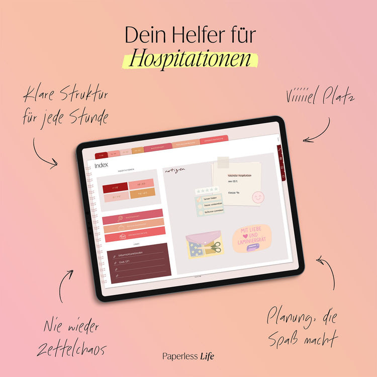 Digitales Notizbuch für Hospitationen